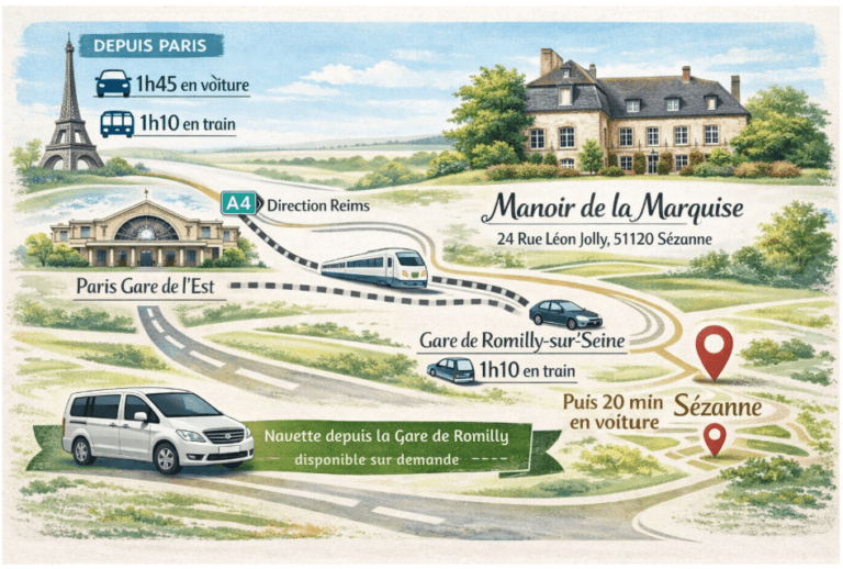 Plan Accès Manoir de la Marquise
